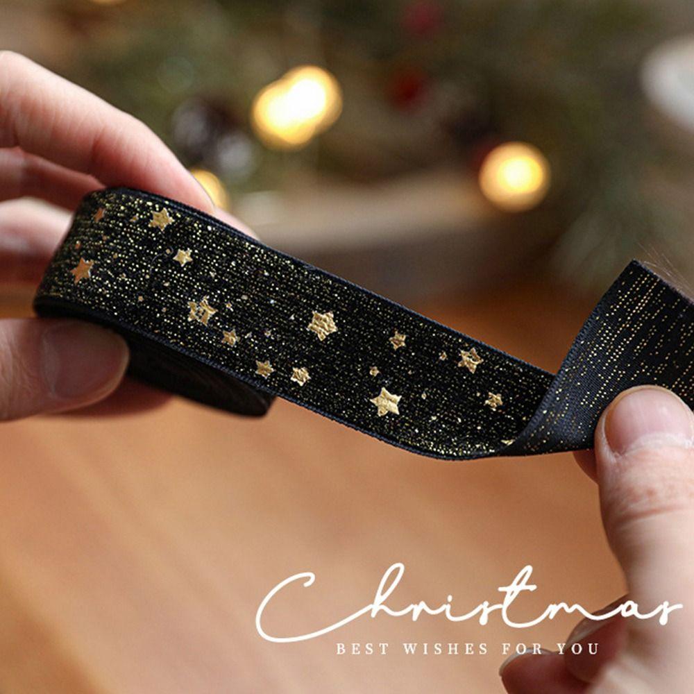 Diy 2.5CM*2M Wired Velvet Ribbon Velvet Fabric High-Quality Festive Ribbon Gold Foil Bow Wedding Decor Ribbon Diy Crafts