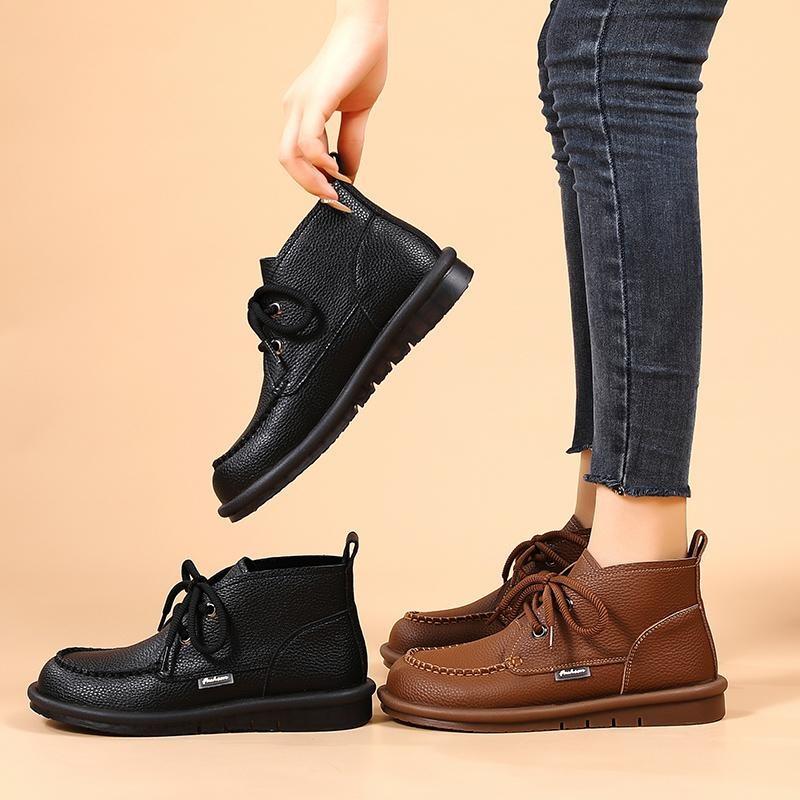 2025 New Thick Bottom Short Boots Spring and Fall Boots Padded Winter