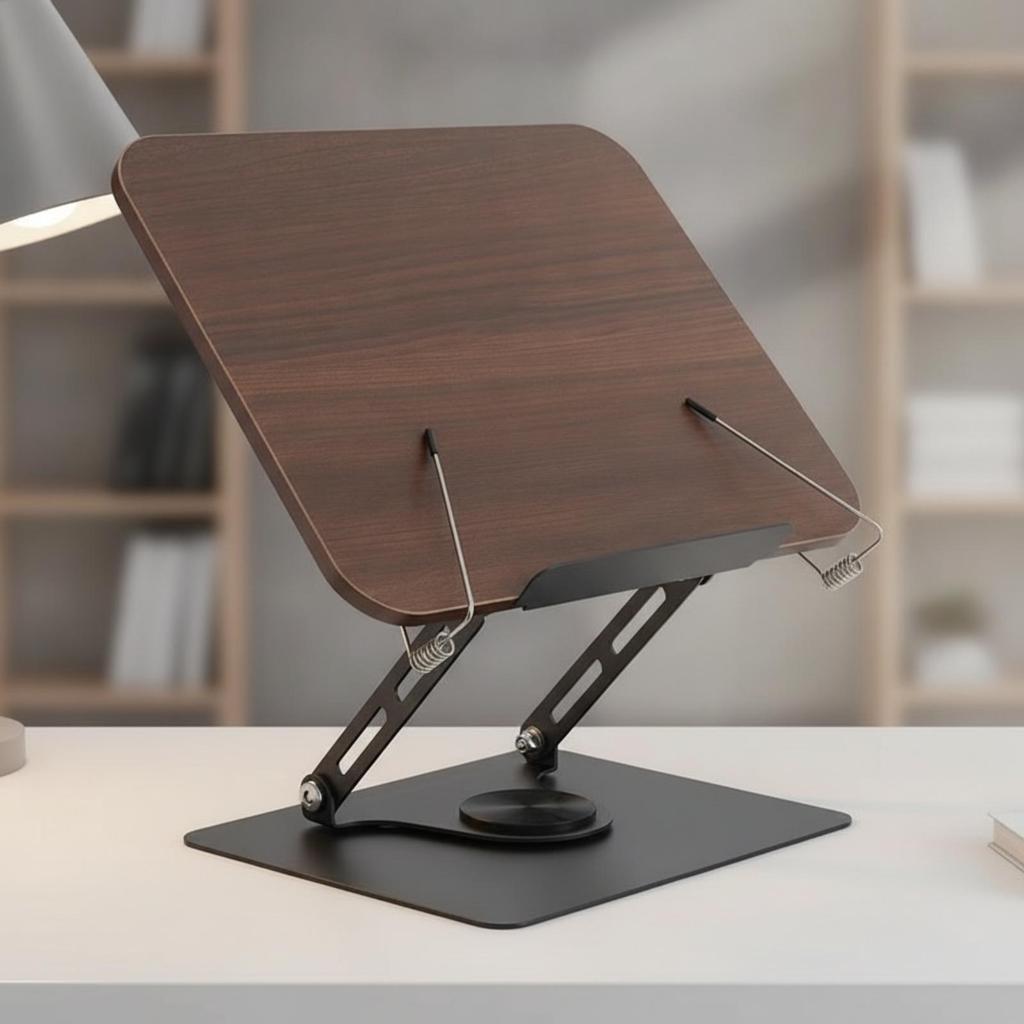 Desktop Reading Stand Smooth Book Featuring Weighted Base Portable
