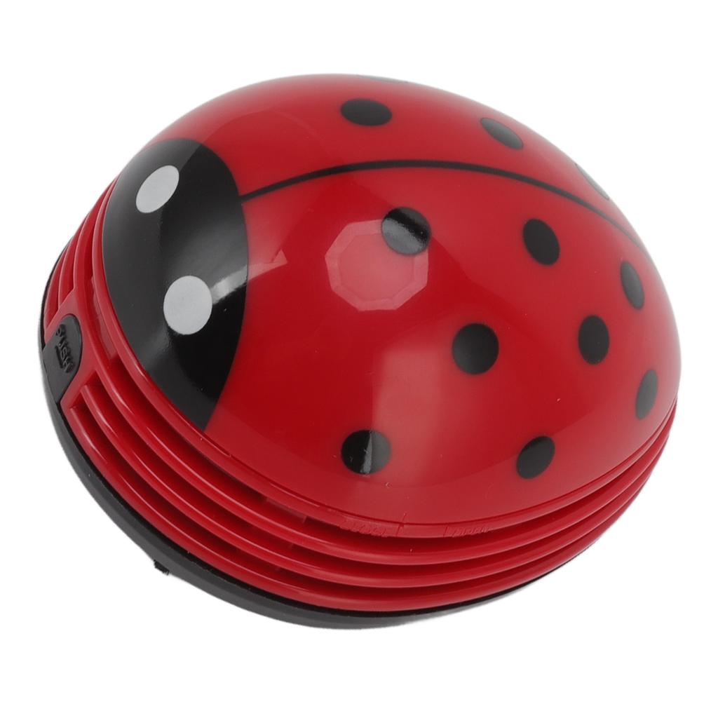 Mini stolní vysavač Ruční přenosný kreslený vysavač Smeták na papírové ústřižky Červená beruška