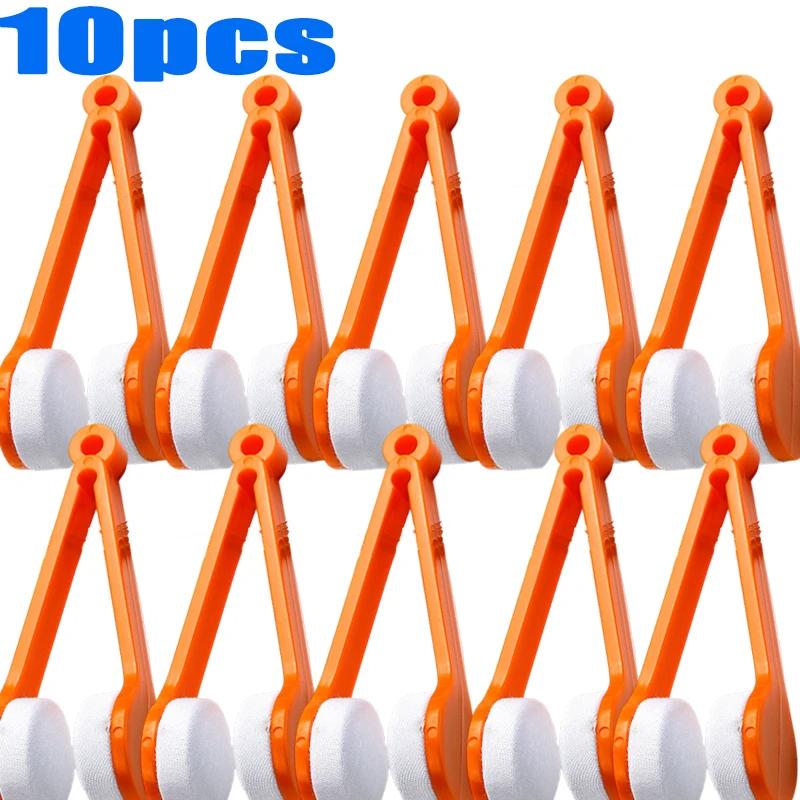 10-1pcs Portable Multifunctional Glasses Cleaning Rub Eyeglass Sunglasses Spectacles Microfiber Cleaning Brushes Wiping Tools