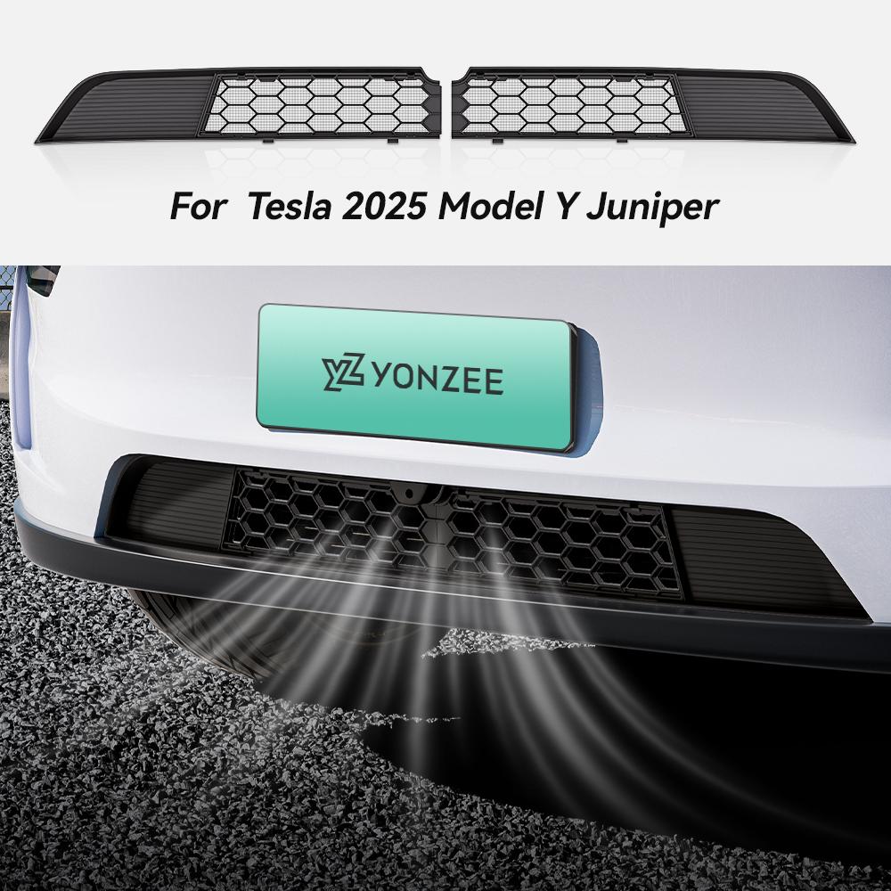 YZ Air Inlet Protective Cover For Tesla Model Y Juniper Anti-insect Anti-fouling Front Air-Conditioning Cover
