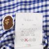 A Bathing Ape Check Pattern Long Sleeve Button Down Shirt Blue Men's Used