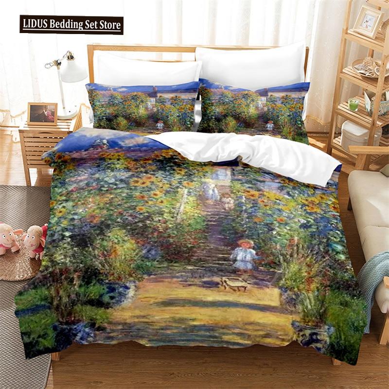 Almond Blossom By Van Gogh Duvet Cover Set Floral Flower Bedding Set For Girl Nordic Comforter Cover Queen King Size Bedding Set