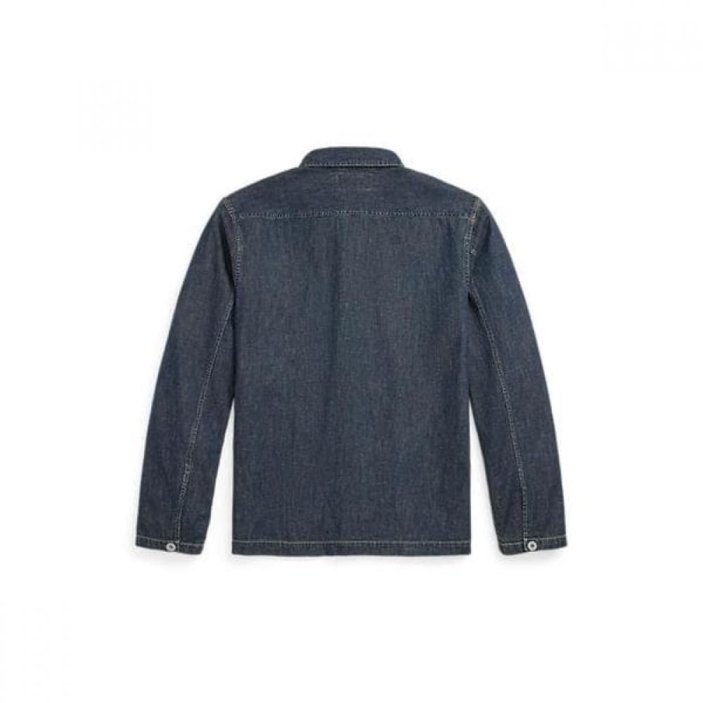 Rrl Indigo Denim Overshirt  Mnrrwov16820315410 