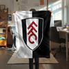 Fulham FC Pattern Flannel Blanket, High Quality Comfortable for All Seasons, Home Decor, Warmth and Comfort, Perfect for Gifts.