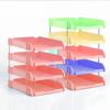 A4 File Tray Three-layer Desktop Storage Rack New Document Organizer  Home