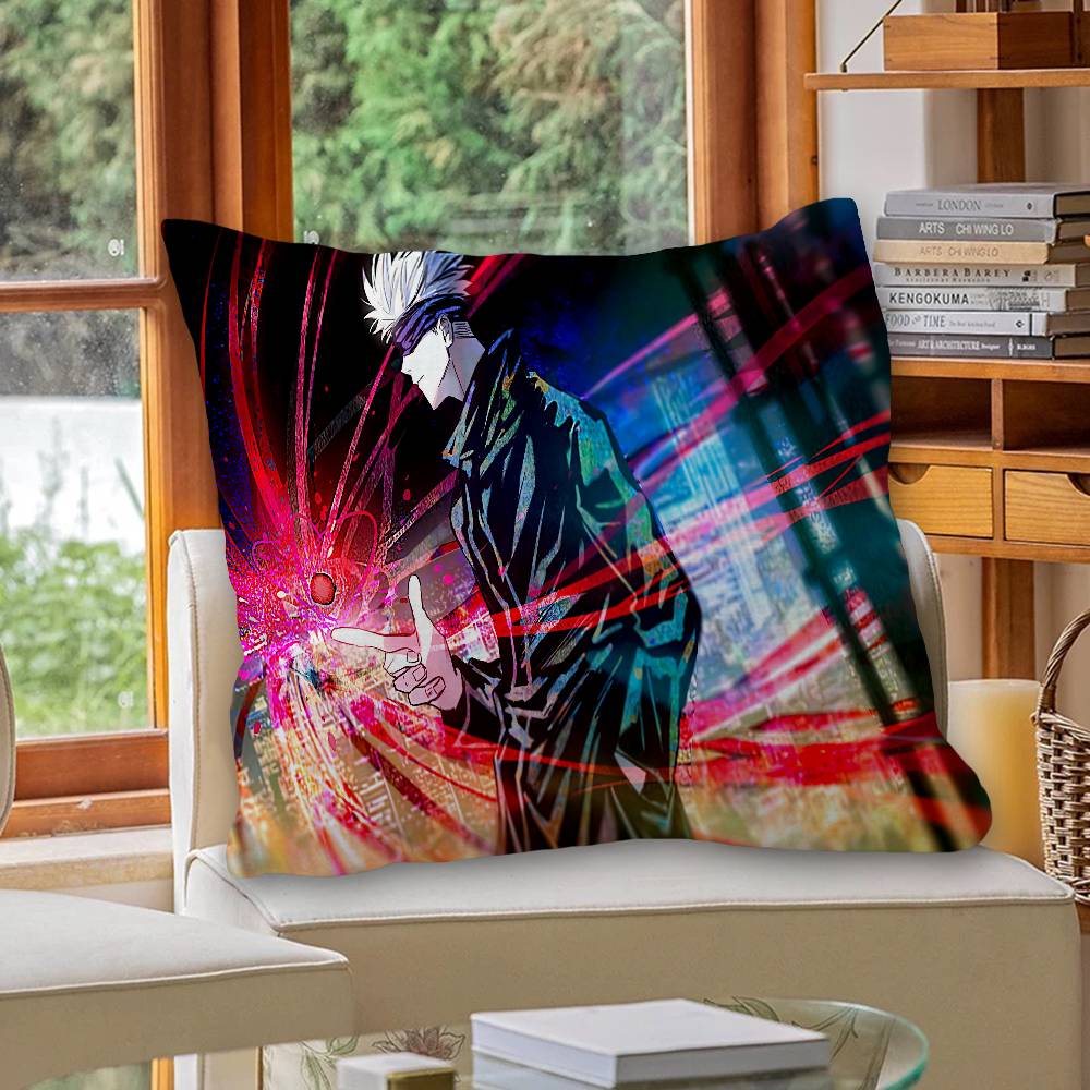 S-Satoru G-Gojo Anime Pillowcase toon Gift Cushion Cover Bedroom Home Sofa Chair Seat Decor pillow case
