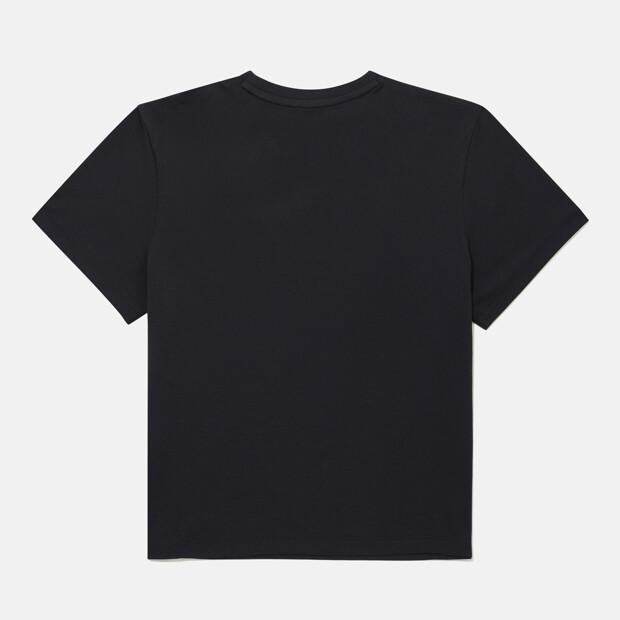 DESCENTE Women'S Graphic Crop Short Sleeve T-Shirt Black Sr222Ets54