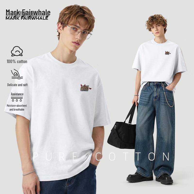 

Mark Hua Fei Men s Pure Cotton Short Sleeve T-Shirt XL