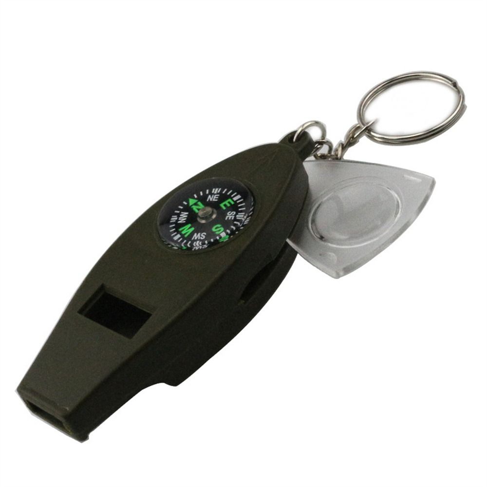 Compass Survival Whistle 4 in 1 Outdoor Whistle Portable Keychain Emergency Whistle  Outdoor Sports
