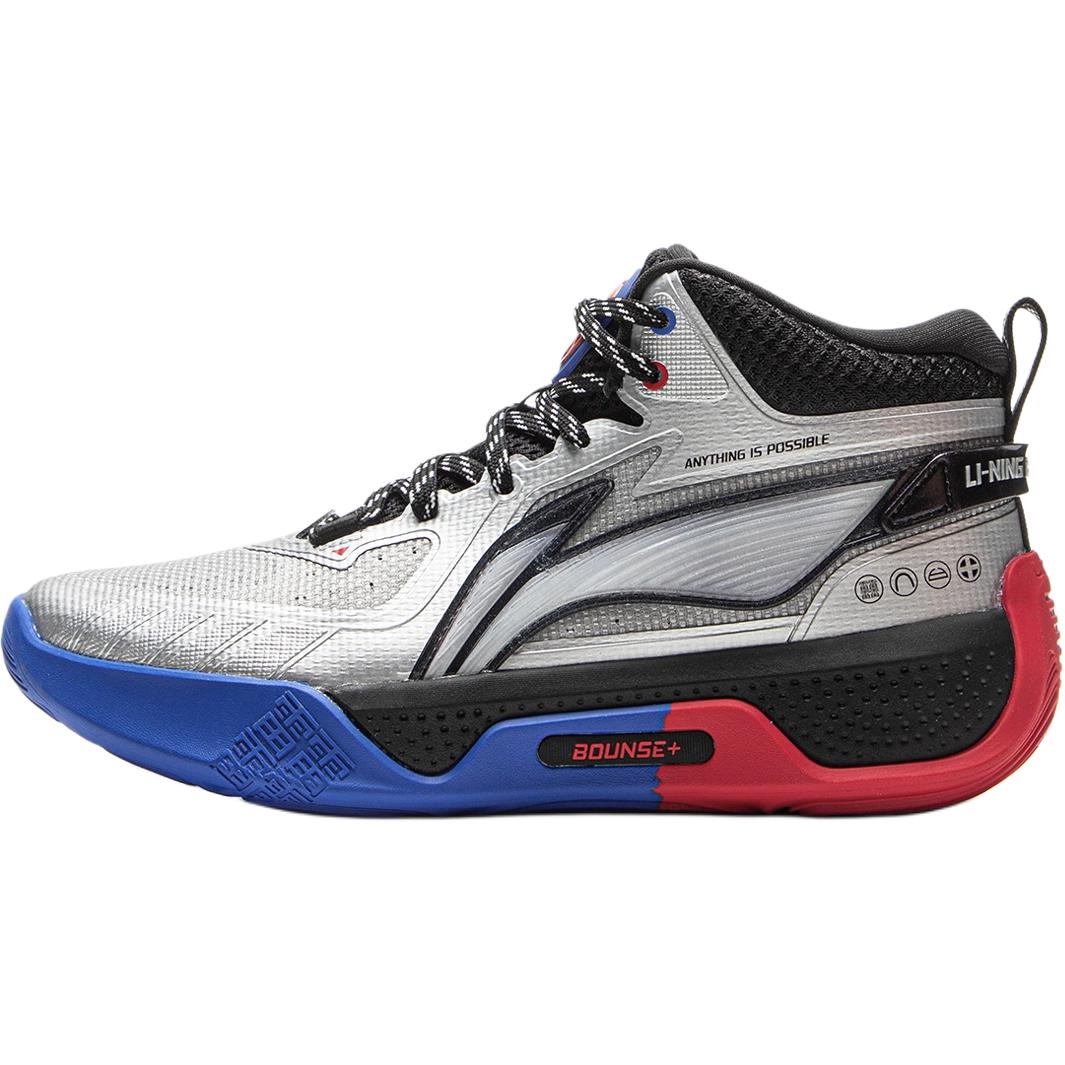

Li Ning Детские Баскетбольные Модные Удобные Спортивные Прочные Отскок Дышащие Поддержка Высокие Баскетбольные Кроссовки Детские кроссовки Серебристый YKBV119-3 31