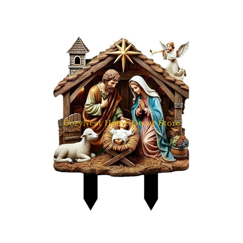 

92MF Rustics Styles Holy Family Nativity Figurines Josephs Marys Jesuses Statue Christmas Decorations Tabletop Centerpieces China Mainland