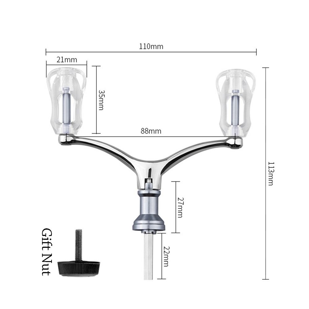 Aluminum Alloy Double Grip Handle Foldable Handlebar Replacement Reel For 1000-4000 Model