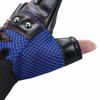 Fingerless Rivet Anti-slip Half Finger Gloves Cycling Gloves Skulls Gloves Motorcycle Gloves