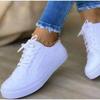 2025 New Women's Low-top Vulcanized Shoes Round Toe Casual Shoes Flat Shoes Lace-up Walking Shoes Women Versatile Comfortable
