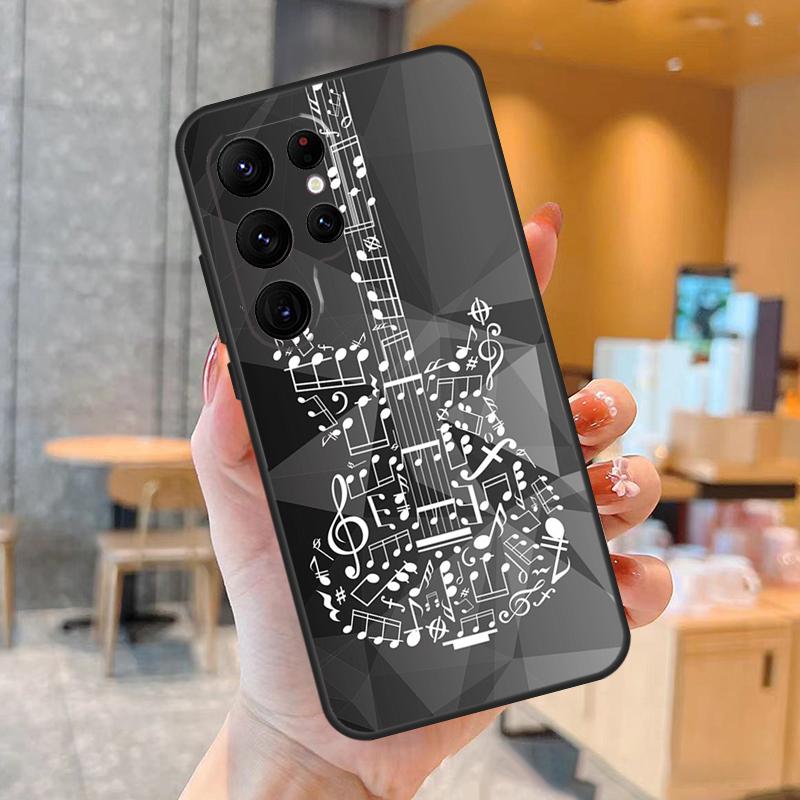 Guitar Music Case For Samsung Galaxy S23 S21 S22 Ultra S8 S9 S10 Note10 Plus Note 20 Ultra S20 FE Cover