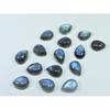 10X13MM Natural Labradorite Blue Fire Pear Cabochon Loose Gemstone 15Pcs Lot C-1106