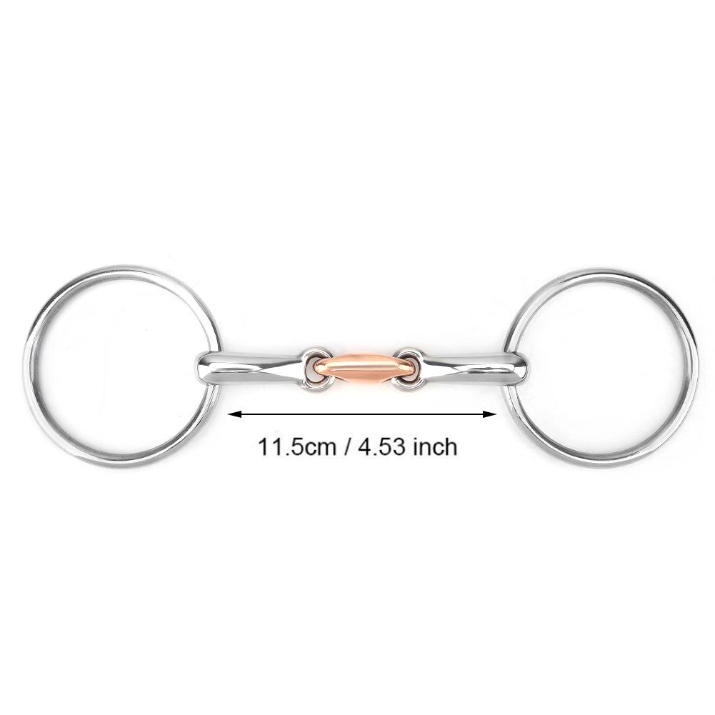 Edelstahl Dicke Gebiss Lose Mundstück Rollergebiss für Pferd 11,5cm
