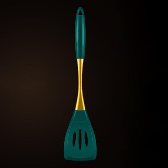 Silicone Kitchen Utensil Non-Stick Heat-Resistant Spatula Ladle for Cooking Baking Food-Grade Dishwasher Safe Cooking Tool with Hanging Hole