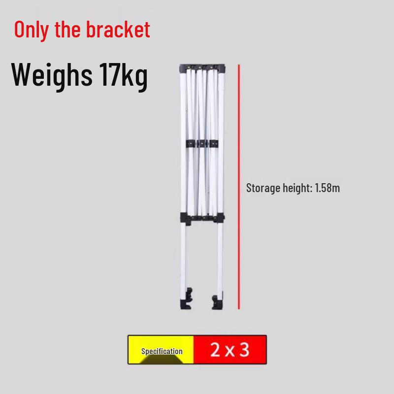 Four-Legged Square Telescopic Outdoor Tent and Sunshade Frame Umbrella.