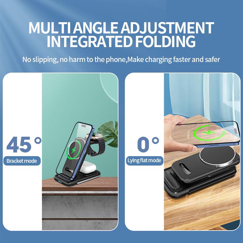 Five In One Wireless Charging Stand For Phones And Watches