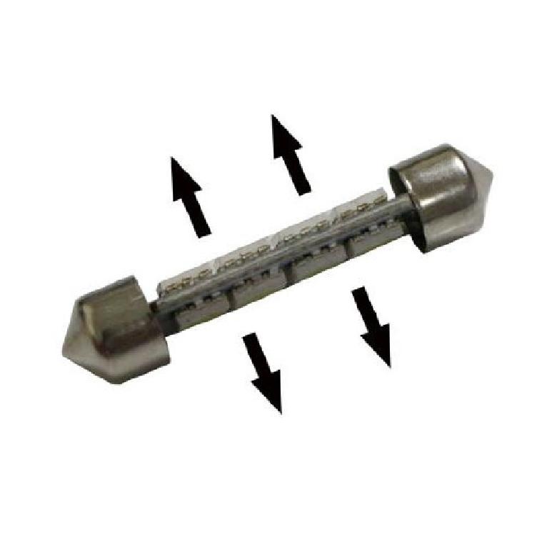 Double Side 8-SMD 1.72" 578 211-2 LED Bulbs For Car Interior Map Dome Lights