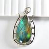 Natural Opal Pendant 36 ct Pear 925 Sterling Silver October Birthstone for Gem Collections