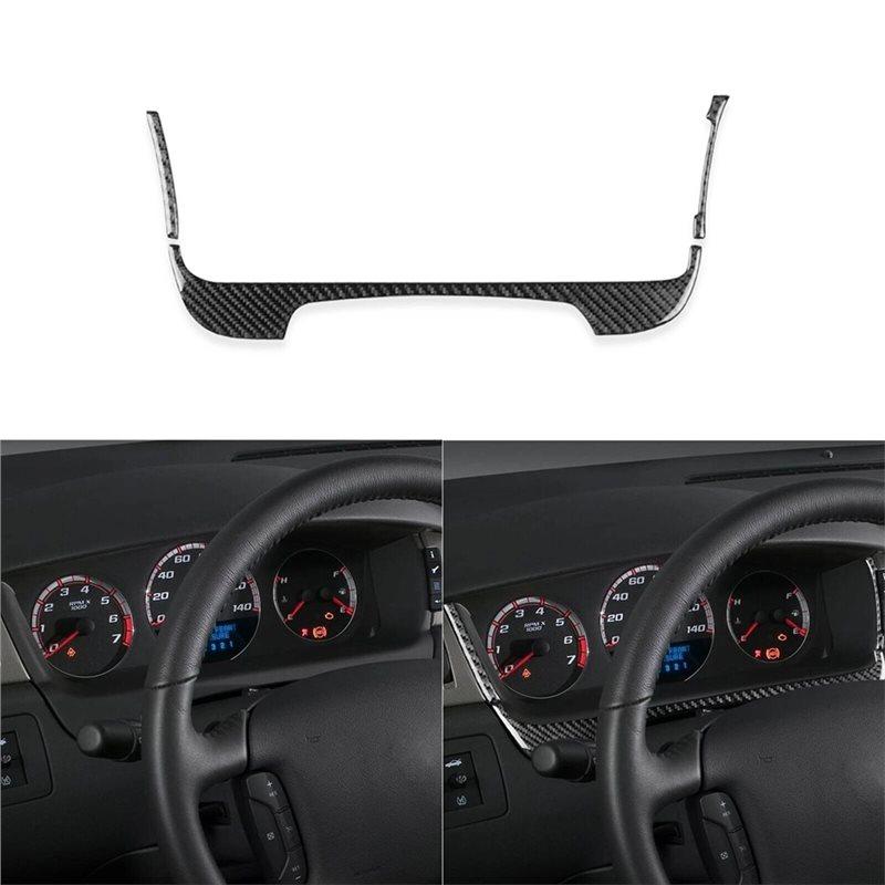 Excellent-For Impala 2006-2013 Dashboard Speedometer Frame Cover Trim In Carbon Fiber- Auto Accessories