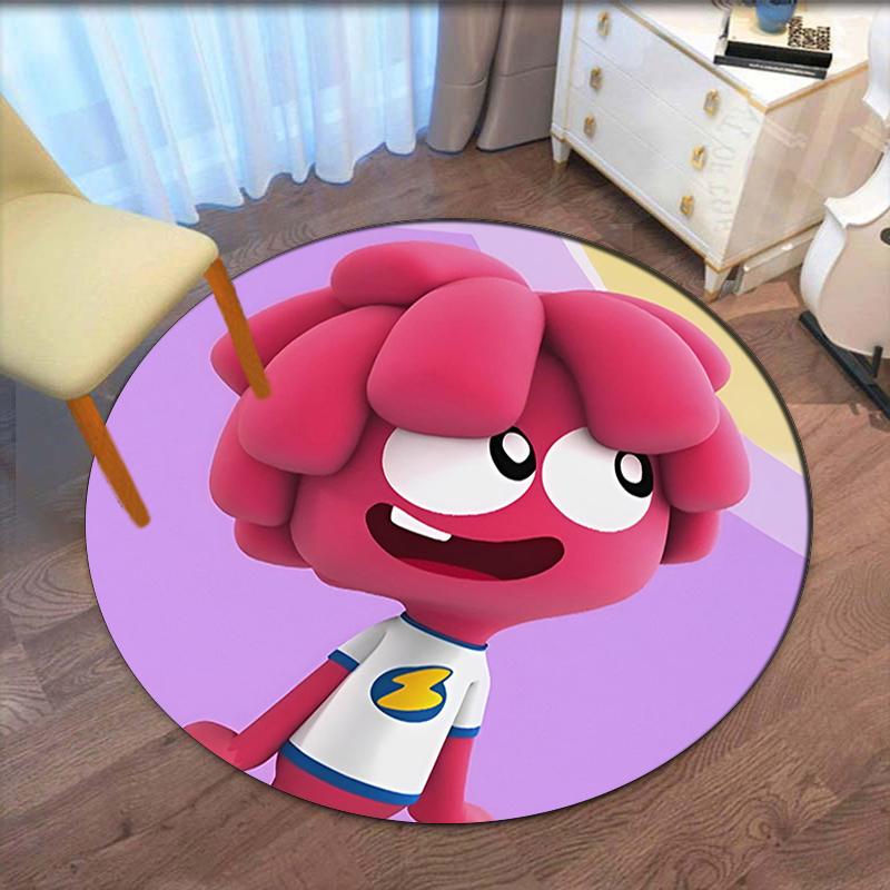 Jelly Jamm Printed Round Rug Carpet Chair Rug Area Rug Entryway Doormats,for Office Chair Living Room Bedroom Kitchen Room.