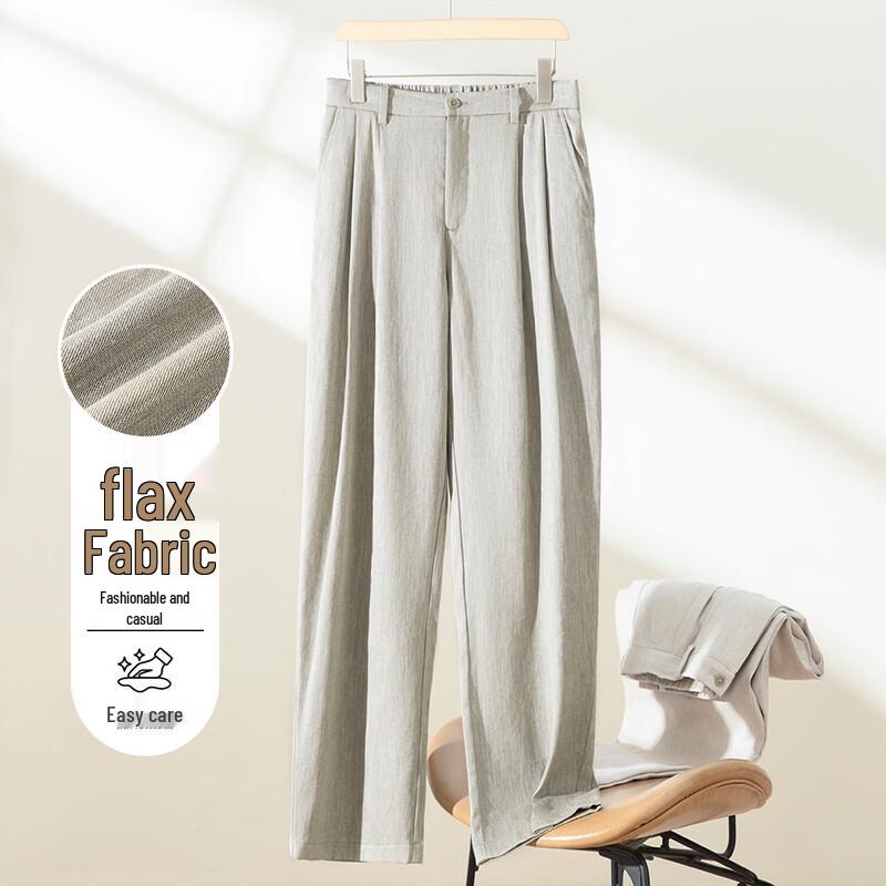 

Luozzi Men s Old Money Style Relaxed Straight-Leg Casual Pants XL (180)