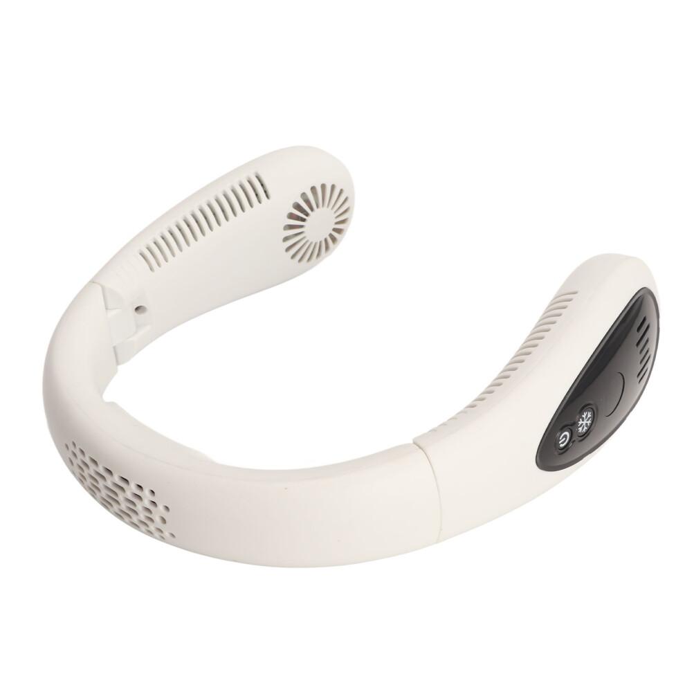 Bladeless Neck Fan Rechargeable Battery Powered Angle Adjustable Hand-free Portable With Ultra-quiet Motor And LED Display For Indoor Outdoor Use