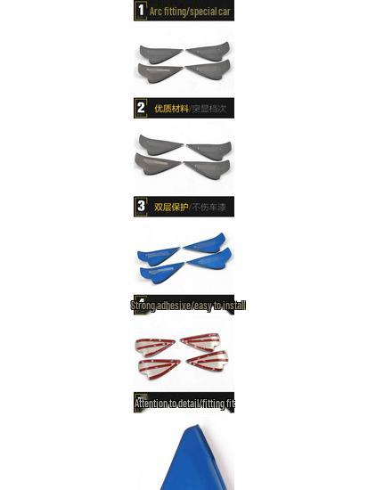 CX-4 Stainless Steel Interior Door Bowl Protective Film with Logo Sequin - Anti-Scratch Decorative Sticker