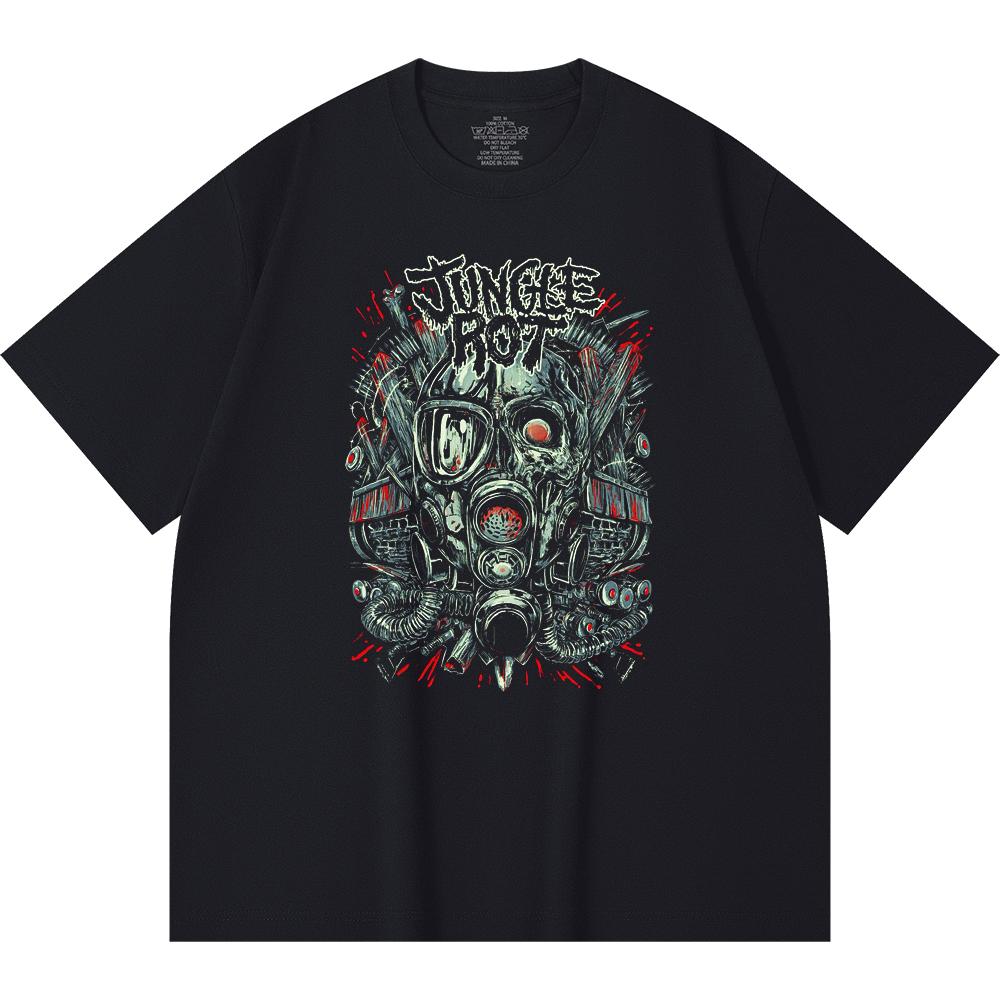 T-shirt Heavy Metal 100% Cotone 230 Gsm Stampa Band Rock Musica Popolare Unisex T-shirt Pesante in Cotone