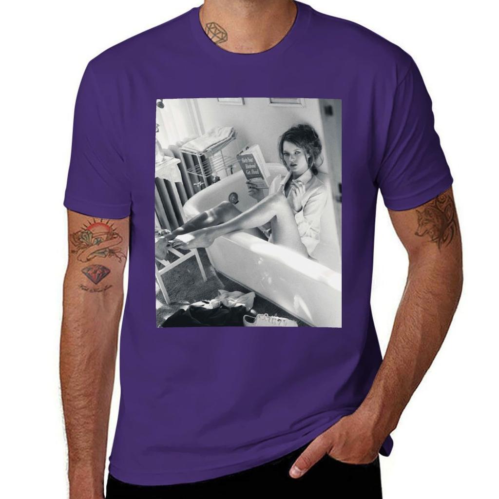 KATE MOSS FASHION PHOTOGRAPHY s Black and white Editorial bicycle TShirt customs design your own Unisexs tshirt