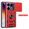 Slide Camera Funda for Infinix Note 40 4G Case Armor Ring Stand Protect Cover for infinix Note 40 Pro Plus 5G Pro+ Capa