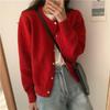 Women's Fashion -Color Fall,Winter Neck Cardigan Knit Sweater Loose-Fit Versatile Long-Sleeve Base Layer Sweater
