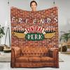 Přátelé TV Seriál Tepládeka Cartoon Central Perk Cestovní Plyšovádeka Zábavná Domácí Dekorace Flanelové Povlečení Pokrývka Postele