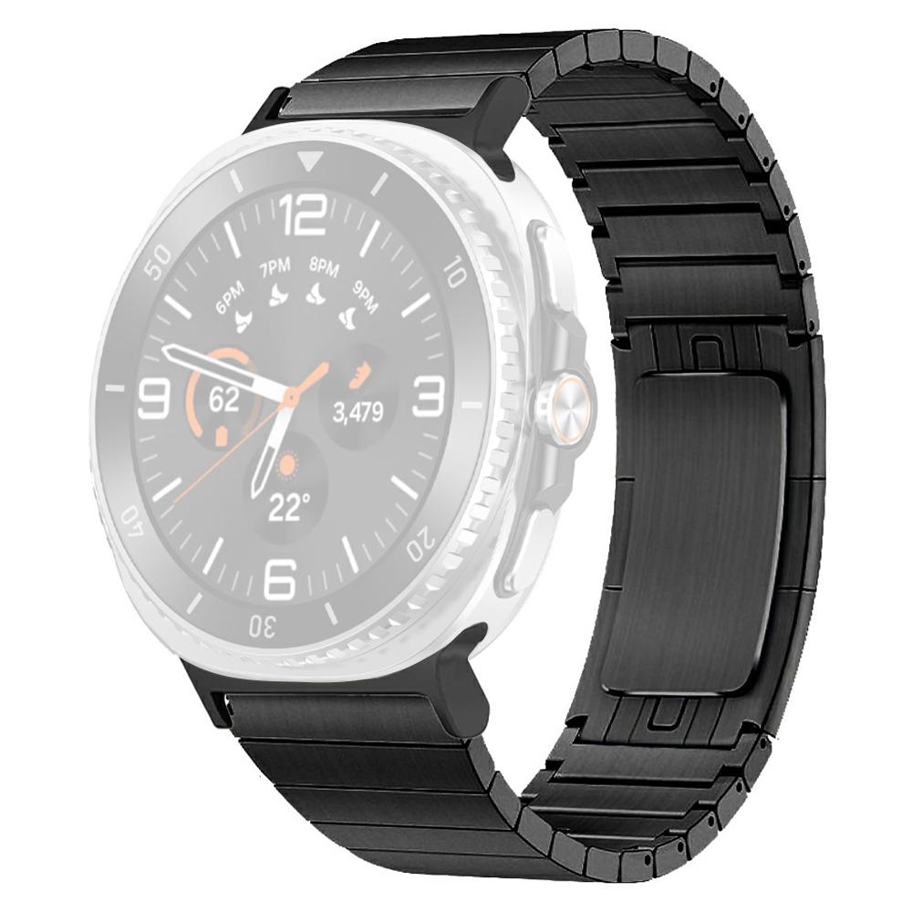 For Samsung Galaxy Watch Ultra 47mm/Ultra (2025) 47mm Watch Band Titanium Alloy 1-Bead Wrist Strap