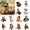 Wholesale Jungle Animal Plush Toy Cartoon Gorilla Lion Tiger Giraffe Stuffed Doll