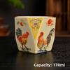 Ru kiln teacup twisted branch lotus auspicious eight square cup retro big rooster teacup master cup single cup ceramic cup