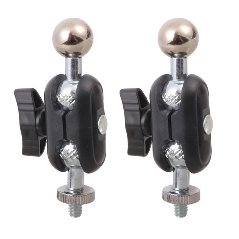 

2Pcs 17.4mm Ball Head Connectors 1/4 20 UNCs Thread for 360 Degree Rotation Camera Mounts For Smartphones and Tripods 1