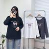 2025 Autumn/Winter Women's Plus Velvet Hoodie - Fashionable & Thick Printed Top for Plus Size