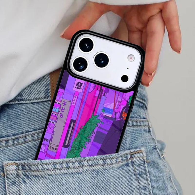 Japanese Style Anime Phone Case for iPhone 16e 15 14 13 12 17 Pro Max Plus Air 17pro Cover Coque