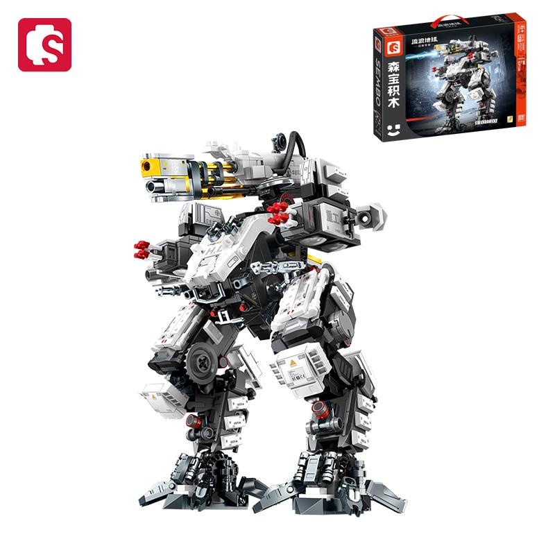Non-Toxic Sembo Block The Wandering Earth Military Mecha Model Assembly Building Block Moc Robot Bricks Kids Toys For Children Christmas Gifts