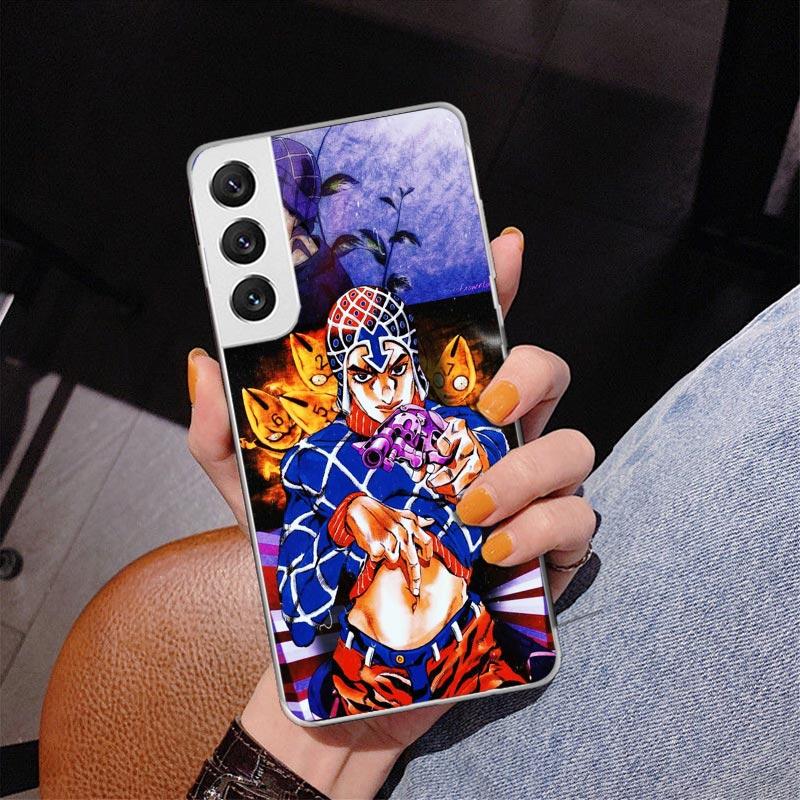 JoJo Bizarre Adventure Phone Case For Samsung Galaxy S24 S25 Edge S26 Ultra S23 S22 S21 Plus S20 FE + Personalized Print Cover G