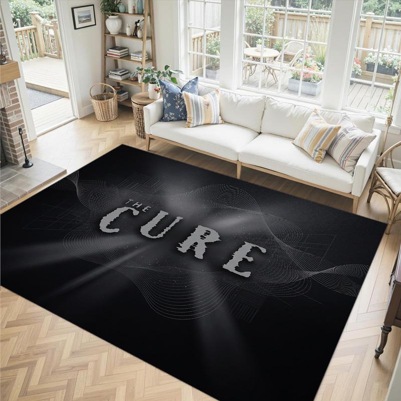 The Cure Design Crystal Velvet Carpet Cozy Non?Slip Printed Rug For Bedroom Living Room Entrance