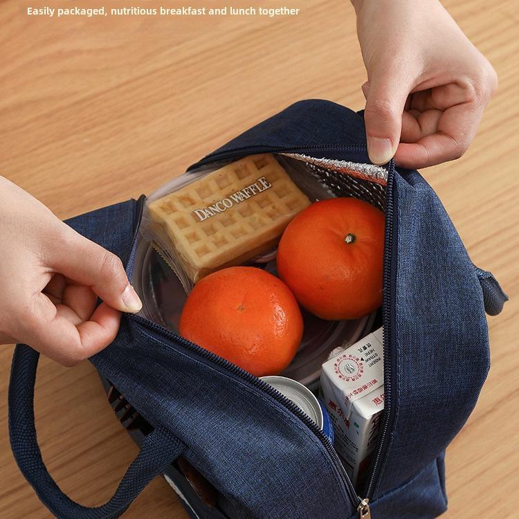 Bear Leather Label Insulated Lunch Bag - Thickened with Printed Design CLE