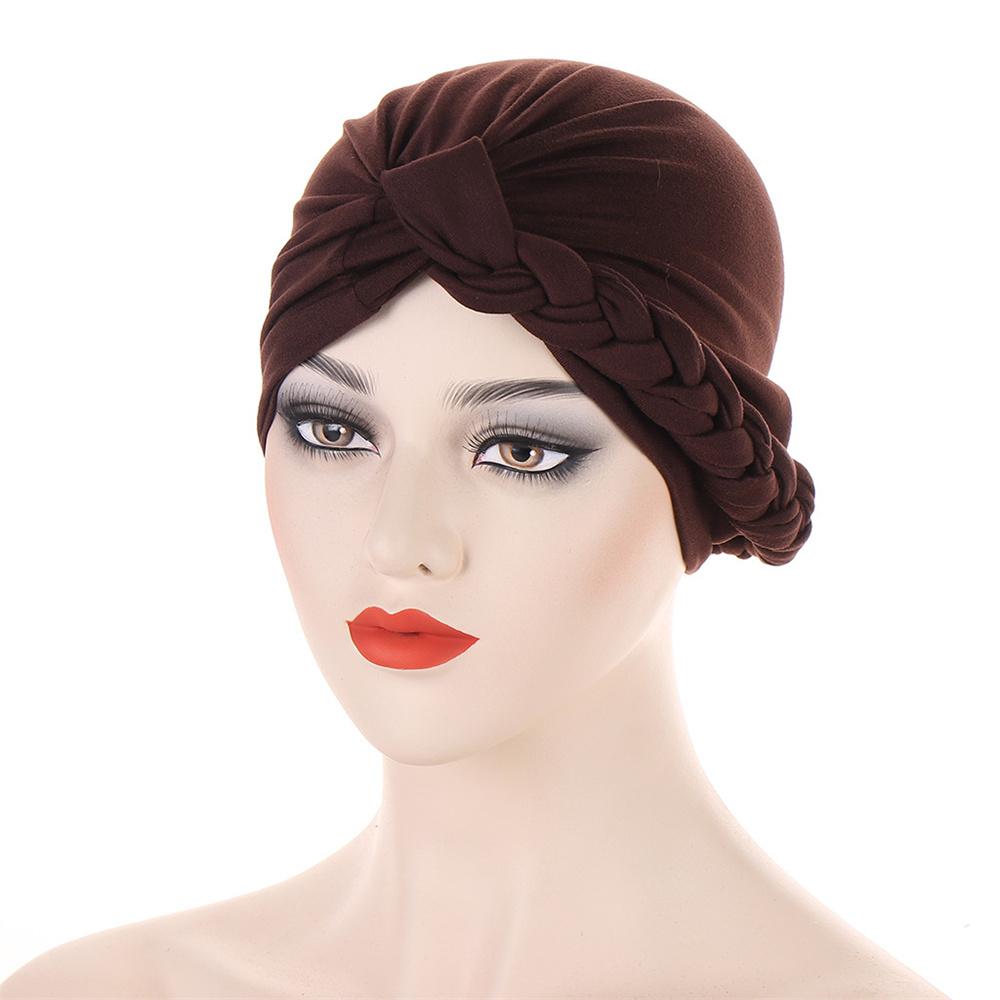 Nové dámské zlaté stříbrné turbanové čepice chemo bandana hidžáb plisovaná indická čepice turbante klobouk dámský šátek na vlasy muslimská pokrývka hlavy