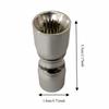 Silver Cue Tip Shaper Textured End Billiard Repair Tool Compact Cue Tip Tool  Pool Cue Care
